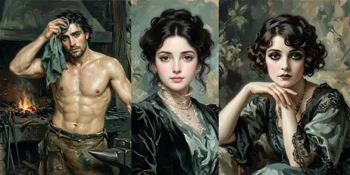 Sargent Meets Modern Oils On Canvas generated by gemini-image
