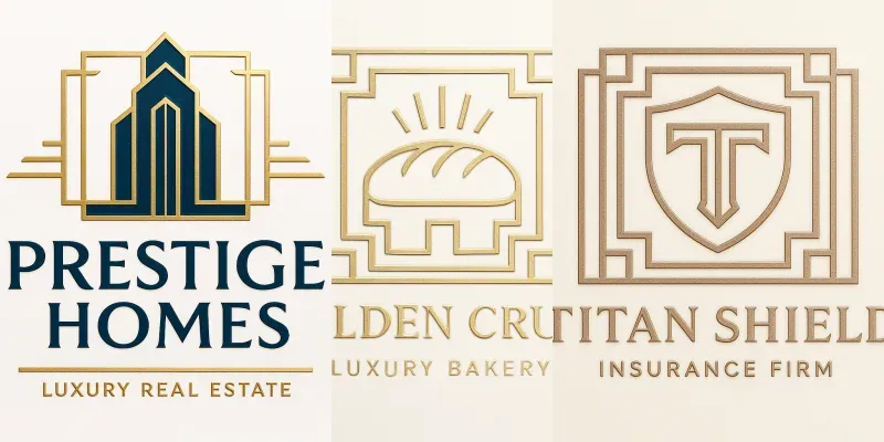 Professional Art Deco Logos generated by undefined