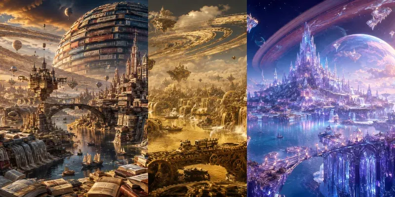 Planets Made Of Anything Images generated by undefined