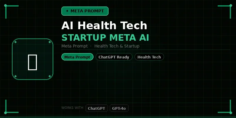 Health Tech Startup Meta Ai generated by undefined