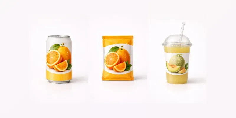 Packaged Juice Mockups generated by undefined
