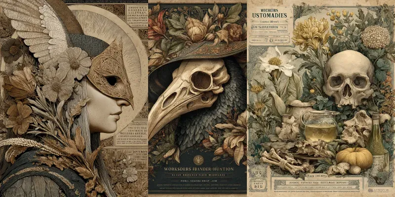Dark Folklore Wall Art For Etsy generated by undefined