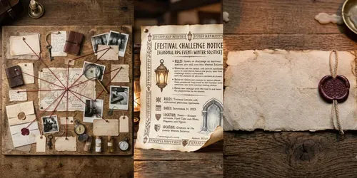 RPG Tavern Notice Board Prop Builders generated by gemini-image