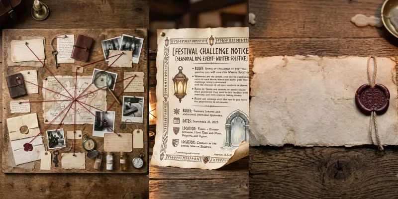 RPG Tavern Notice Board Prop Builders generated by undefined
