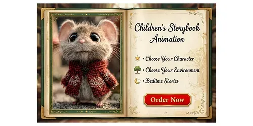 Childrens Storybook Animations generated by midjourney-video