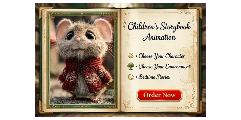 Childrens Storybook Animations generated by undefined