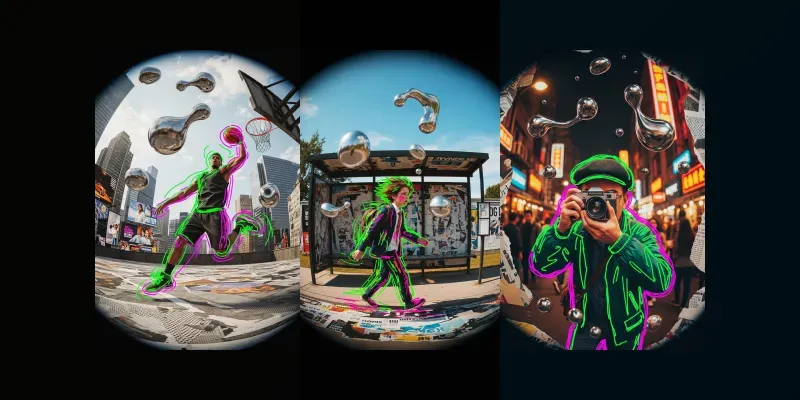 Neon Collage Animations generated by undefined