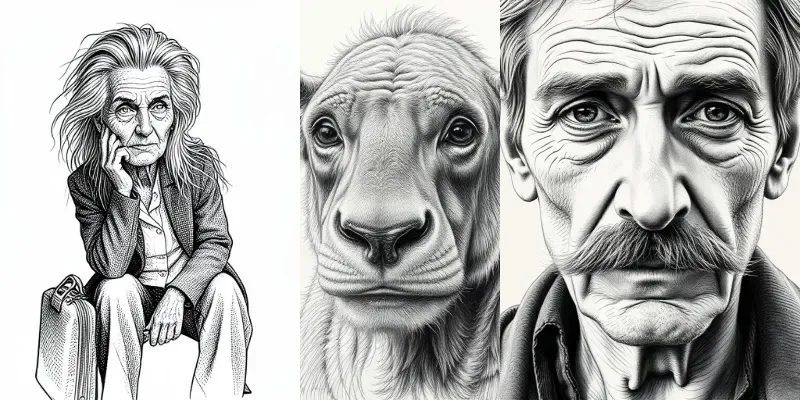 Lines Of Time Portraits Of Enduring Life generated by undefined