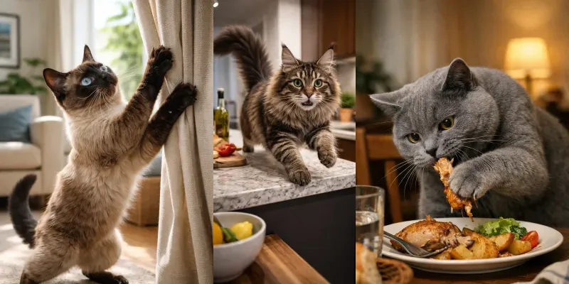 Playful Mischievous Cat Photos generated by undefined