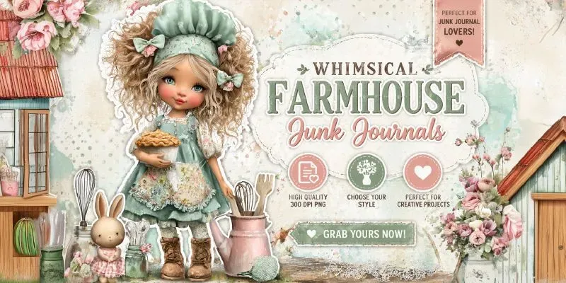 Whimsical Farmhouse Junk Journals generated by undefined