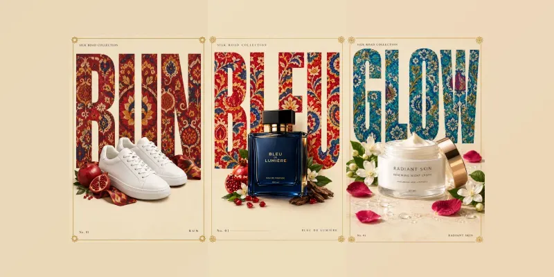 Silk Road Product Typography Posters