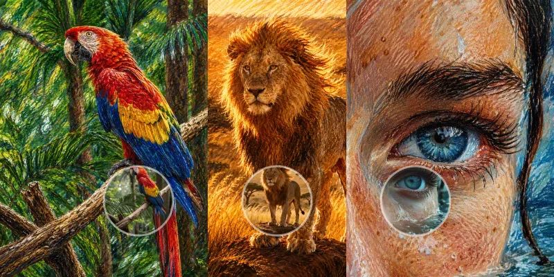 Cinematic Crayon Portrait Pros generated by undefined