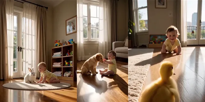 Cinematic Baby Animal Videos generated by undefined