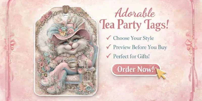 Tea Party Product Tags generated by undefined