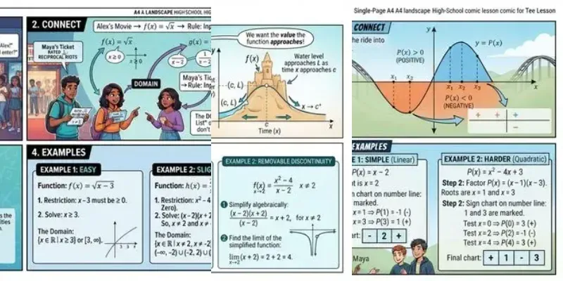 Comic Math Lessons