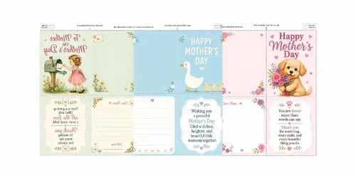 Editable Mothers Day Foldable Cards generated by chatgpt-image