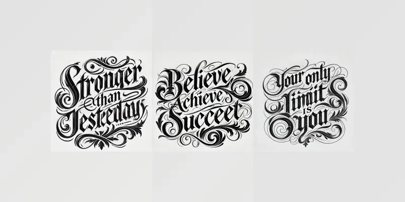 Elegant Gothic Style Calligraphy generated by undefined