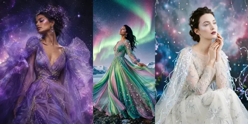Celestial Flower Fashion generated by undefined