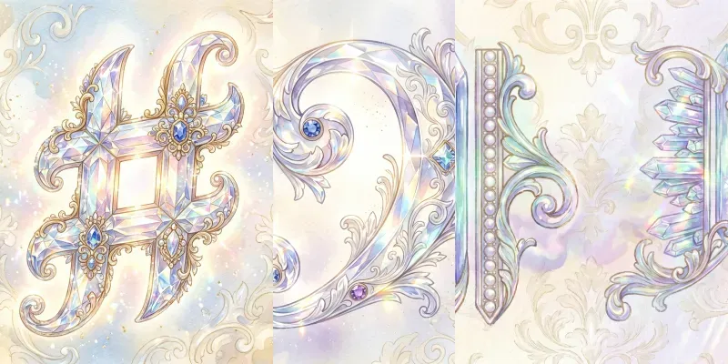 Ethereal Baroque Music Symbols generated by undefined