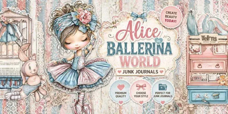 Alice In Ballerina World Junk Journals generated by undefined