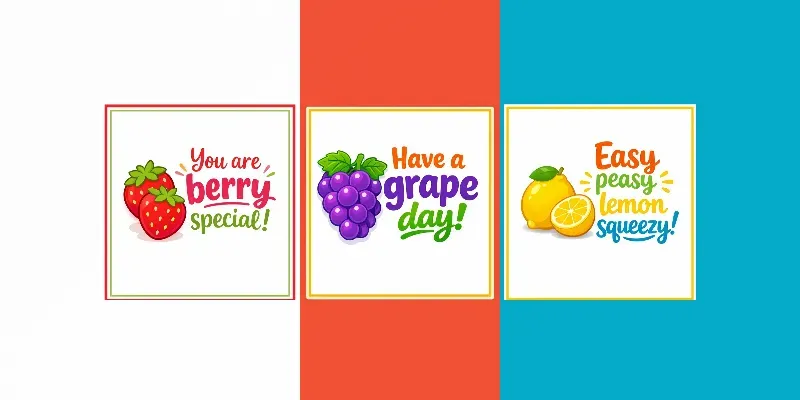 Cute Fruit Pun Poster Generator generated by undefined