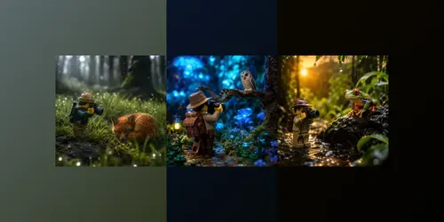 Lego Adventure Macro Photography Packs generated by chatgpt-image