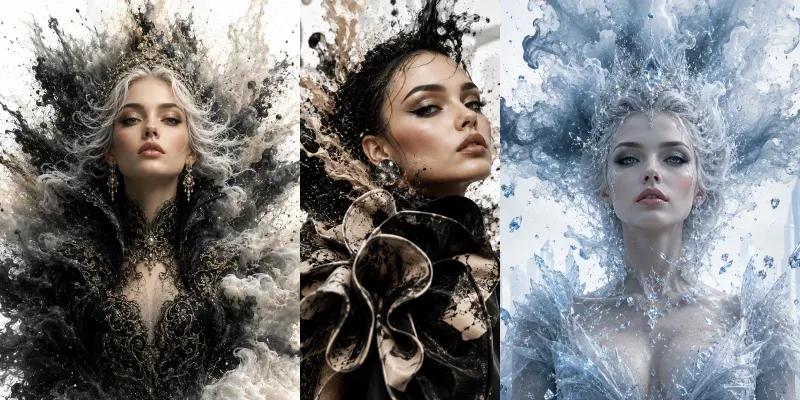 Luxury Dispersion Portraits generated by undefined
