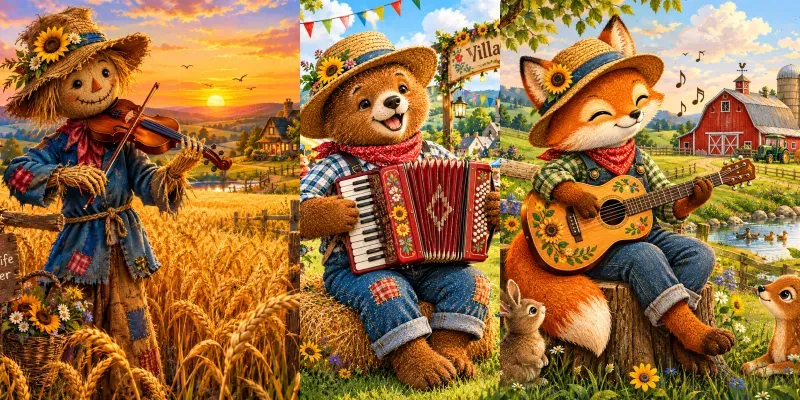 Musical Countryside Art Images