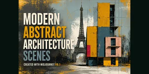 Modern Landmark Illustrations generated by midjourney
