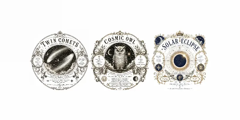 Vintage Celestial Emblem Generator generated by undefined