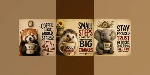 Vintage Good Morning Poster Packs generated by chatgpt-image