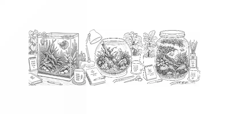 Tiny Desk Aquarium Aquascapes generated by undefined