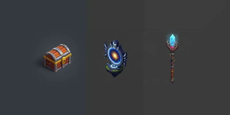 3D Isometric Fantasy Game Assets