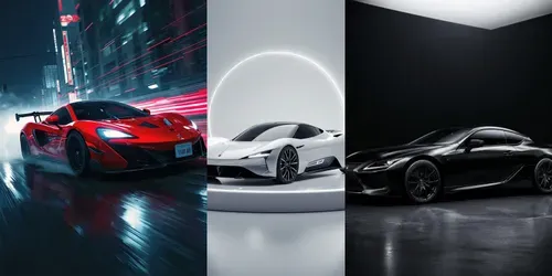 Cinematic Automotive Commercial Posters generated by leonardo