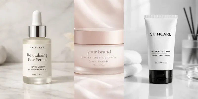 Skincare Branding Visuals generated by undefined