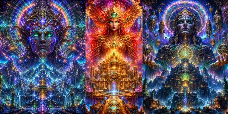 Celestial Third Eye Fantasy Posters generated by undefined