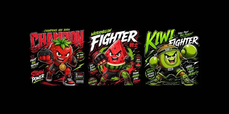 Fruit Fighter Mascot Poster Generator generated by undefined