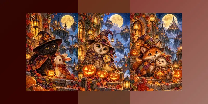Whimsical Halloween Watercolors