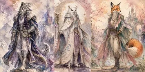 Dreamy Watercolor Humanoids generated by chatgpt-image