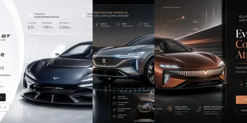 Luxury Car Hero Banners generated by undefined
