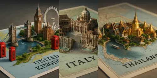 Custom 3D Maps generated by chatgpt-image