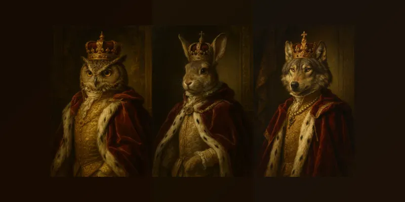 Royal Animal Portraits generated by undefined
