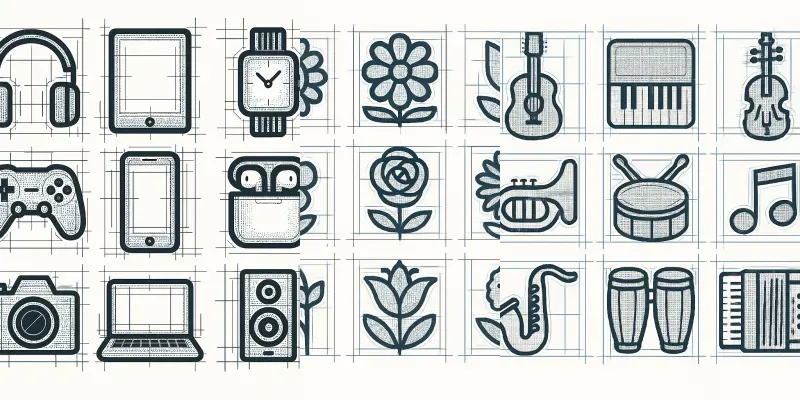 Barcode Grid Icons generated by undefined