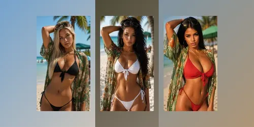 Beautiful Instagram Model Girls In Bikinis generated by chatgpt-image