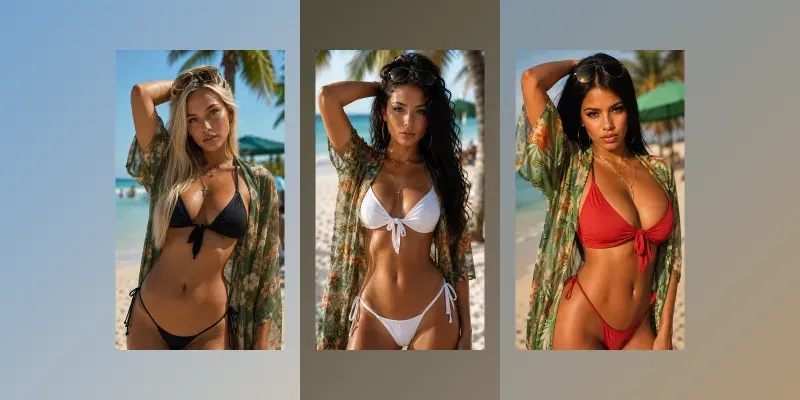 Beautiful Instagram Model Girls In Bikinis generated by undefined