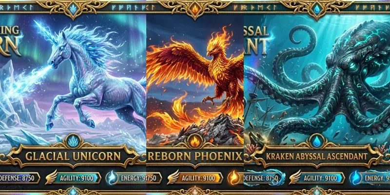 Mythic Creature Collector Cards generated by undefined