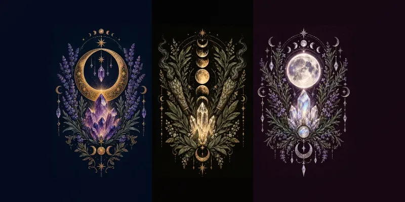 Witchy Aesthetic Wall Art generated by undefined