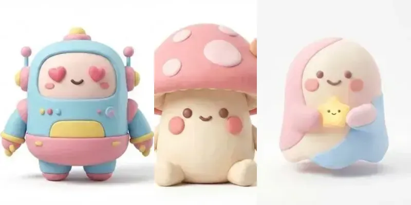 Cute 3D Kawaii Toy Characters generated by undefined
