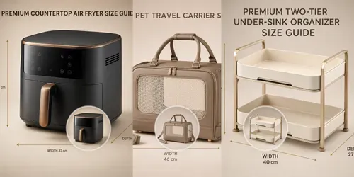 Luxury Product Size Guide Infographics generated by chatgpt-image