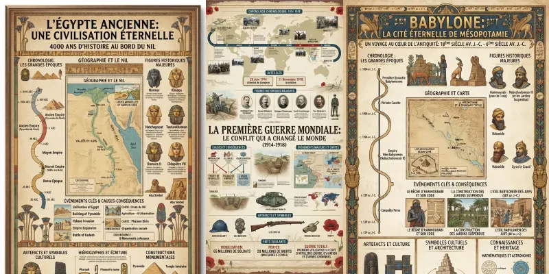 Educational History Posters generated by undefined